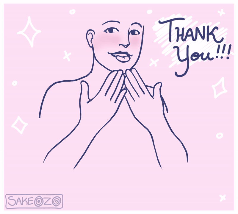 A person signs and mouths "thank you" in ASL.